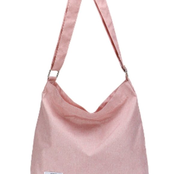 Lightweight Adjustable Shoulder Messenger Bag in Pink - Picture 1 of 6
